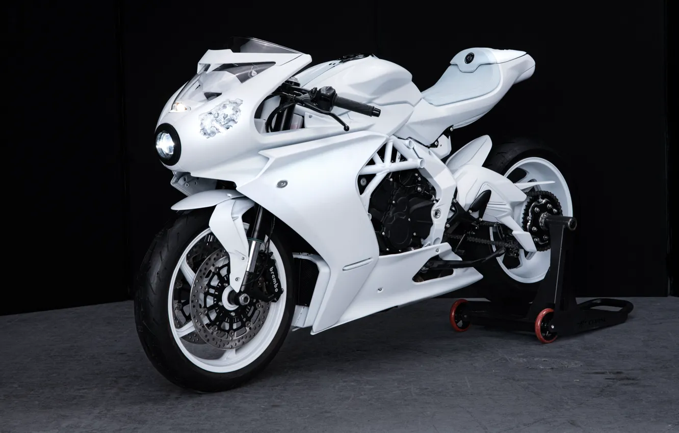 Photo wallpaper White, Motorcycle, White, MV Agusta, Bikes, Sport Bike, Superveloce, 2024