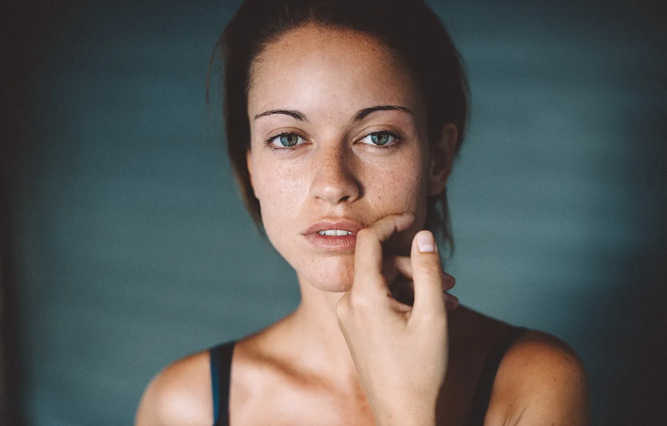 Photo wallpaper look, girl, portrait