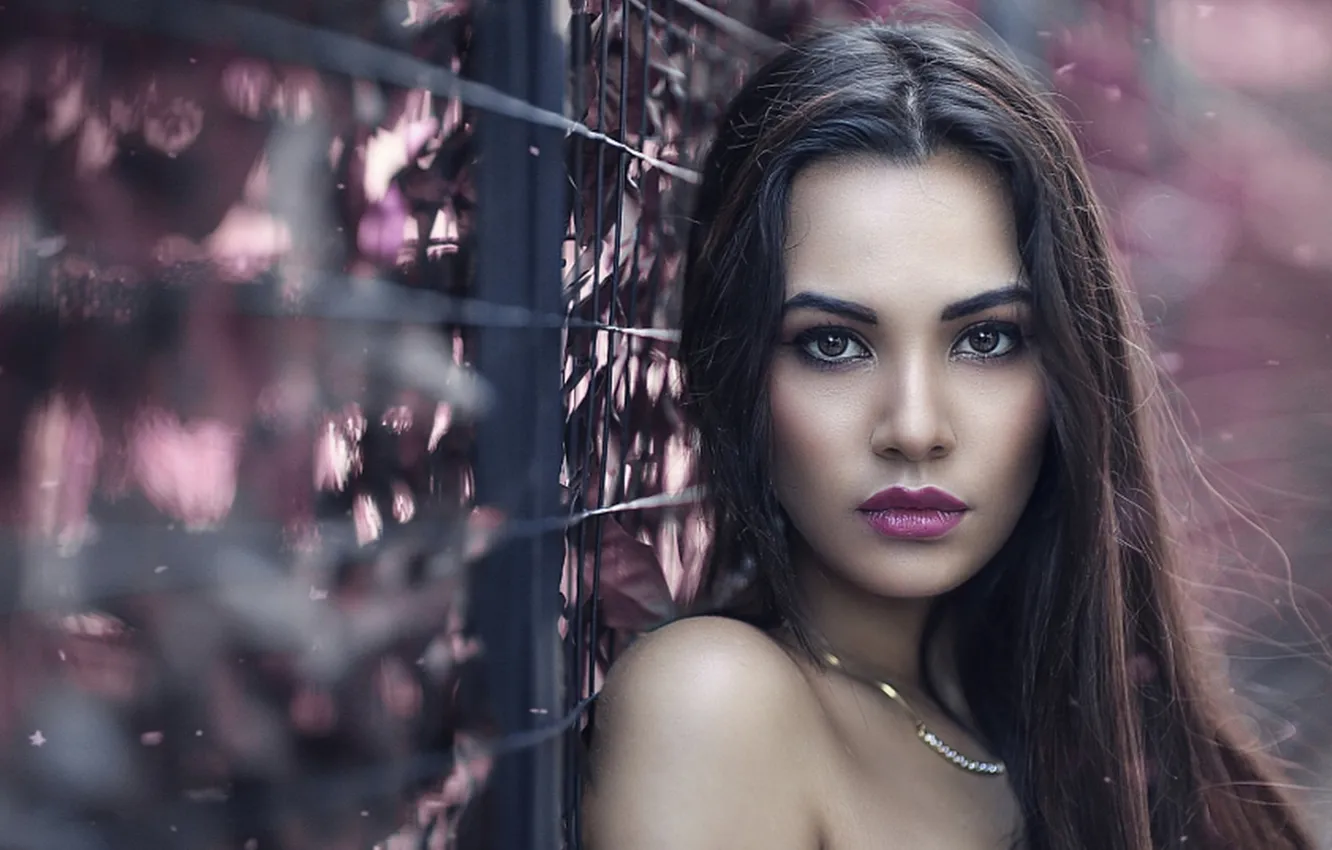 Photo wallpaper look, face, beautiful girl, Nega, gorgeous brunette, Portrait of a woman