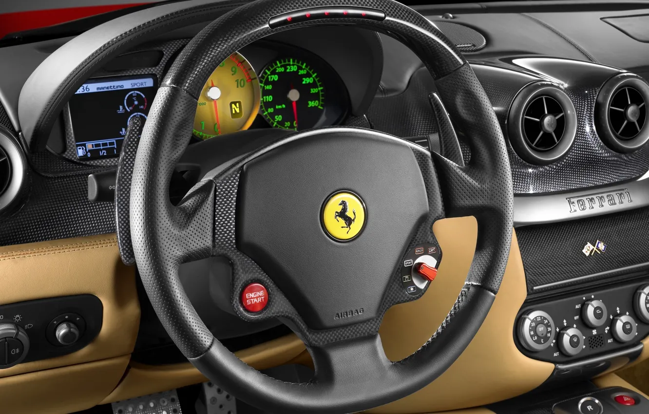Photo wallpaper Car, Ferrari 599 GTB Fiorano, Passion, Dash Board