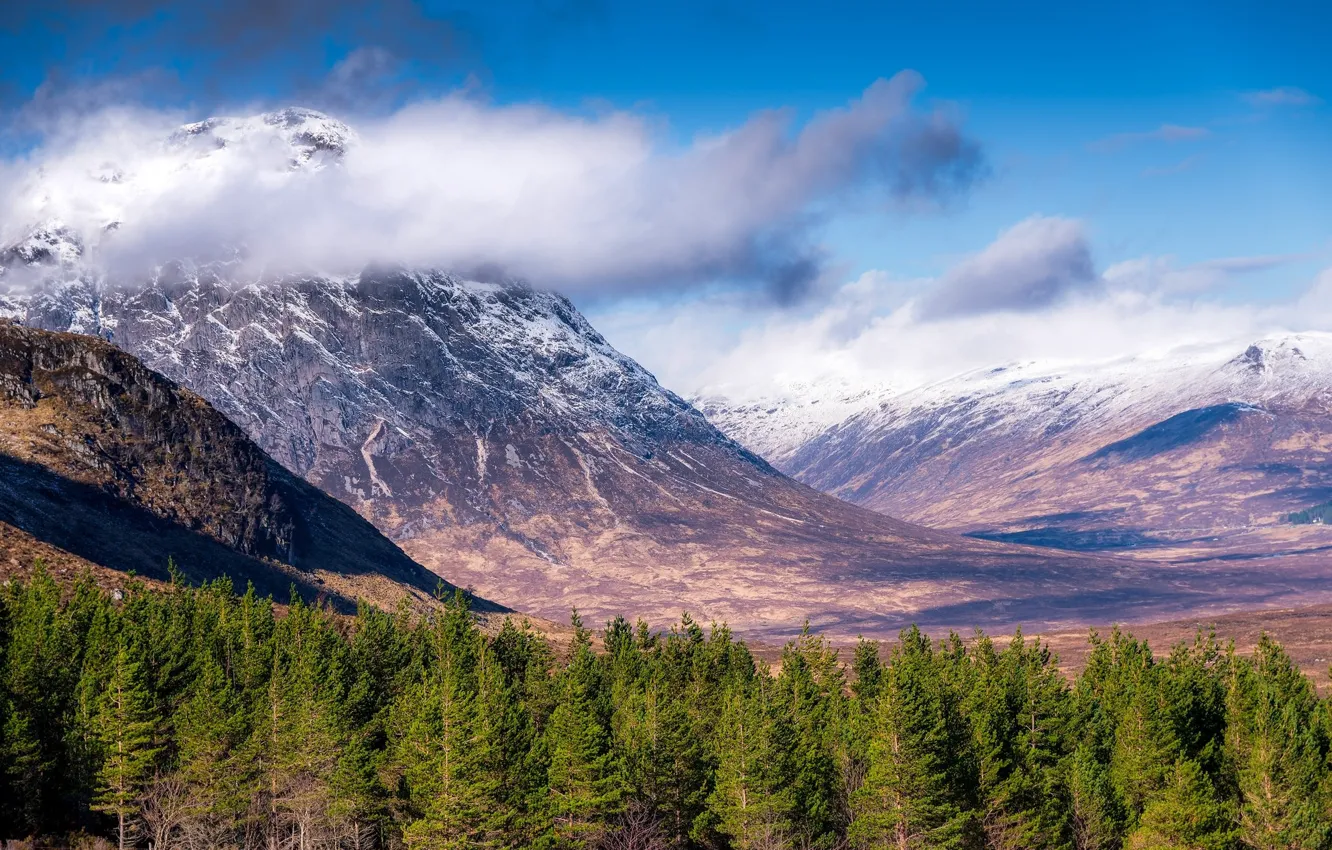 Photo wallpaper the sky, nature, mountain