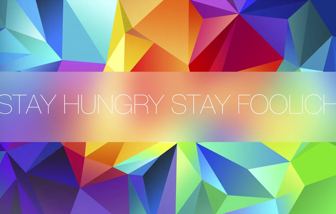 Photo wallpaper blur, gradient, texture, quote, layer