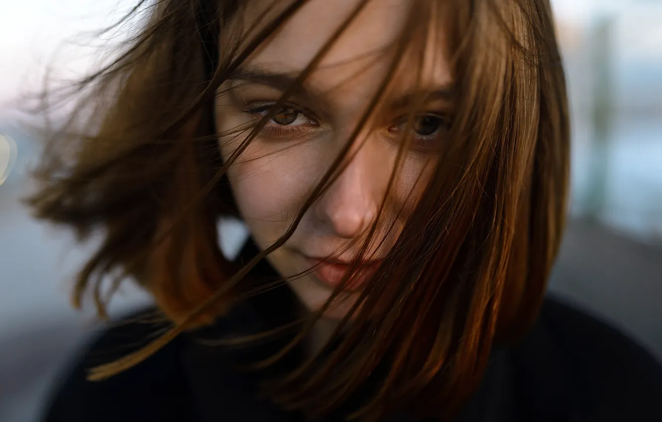 Photo wallpaper the wind, sponge, the beauty, curls, Aleks Five