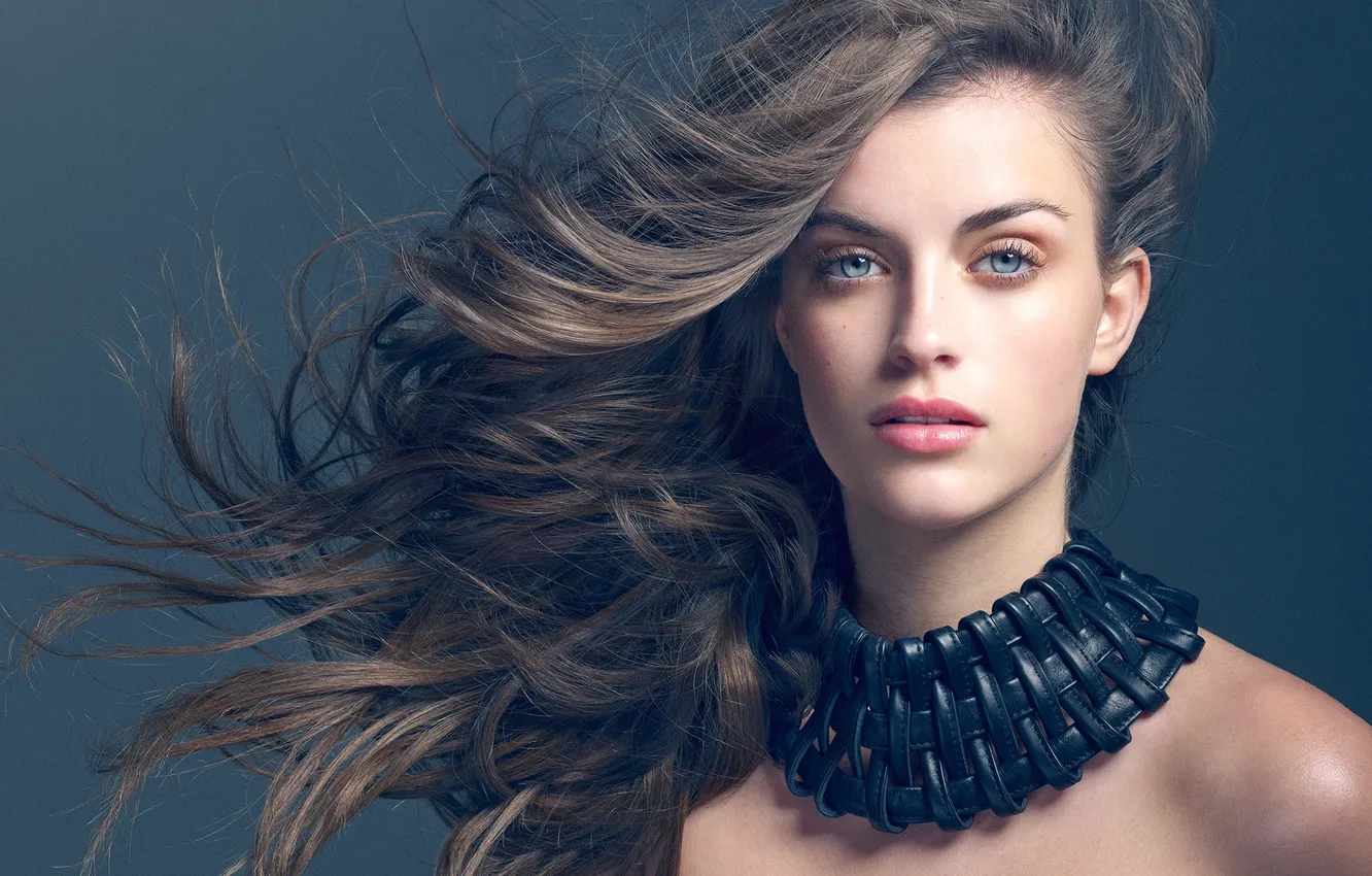 Photo wallpaper look, face, hair, shoulders