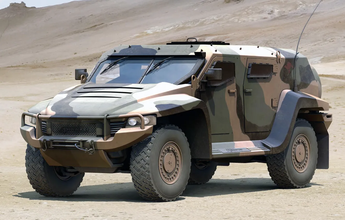 Photo wallpaper figure, art, Australia, PMV, Thales, Hawkei