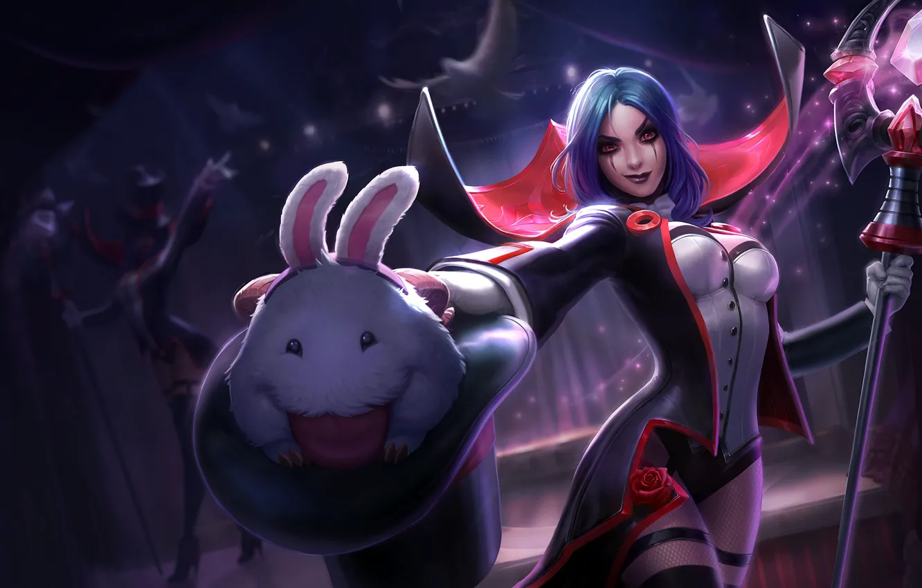 Photo wallpaper hat, art, staff, splash, League of Legends, artwork, LoL, League Of Legends