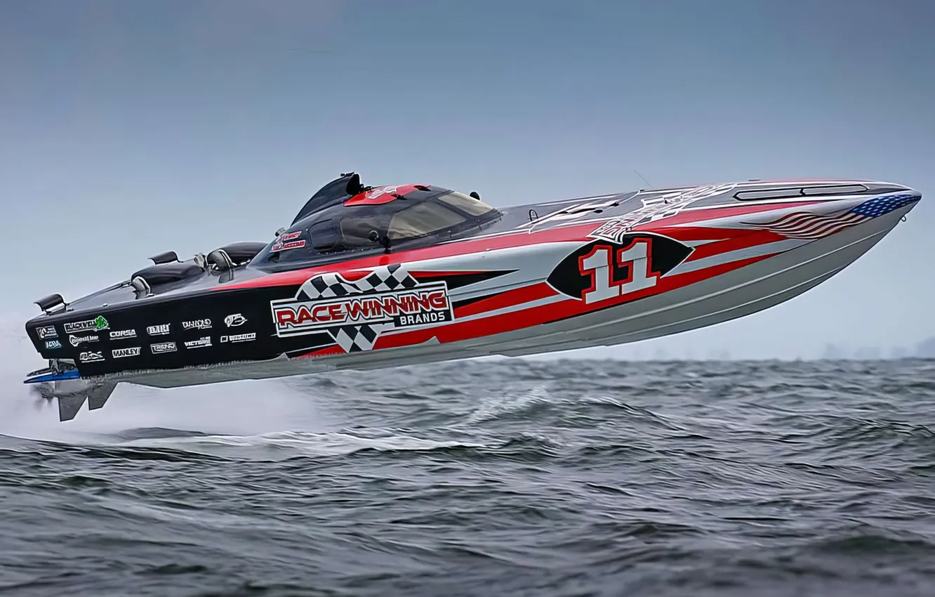 Photo wallpaper race, boat, speed