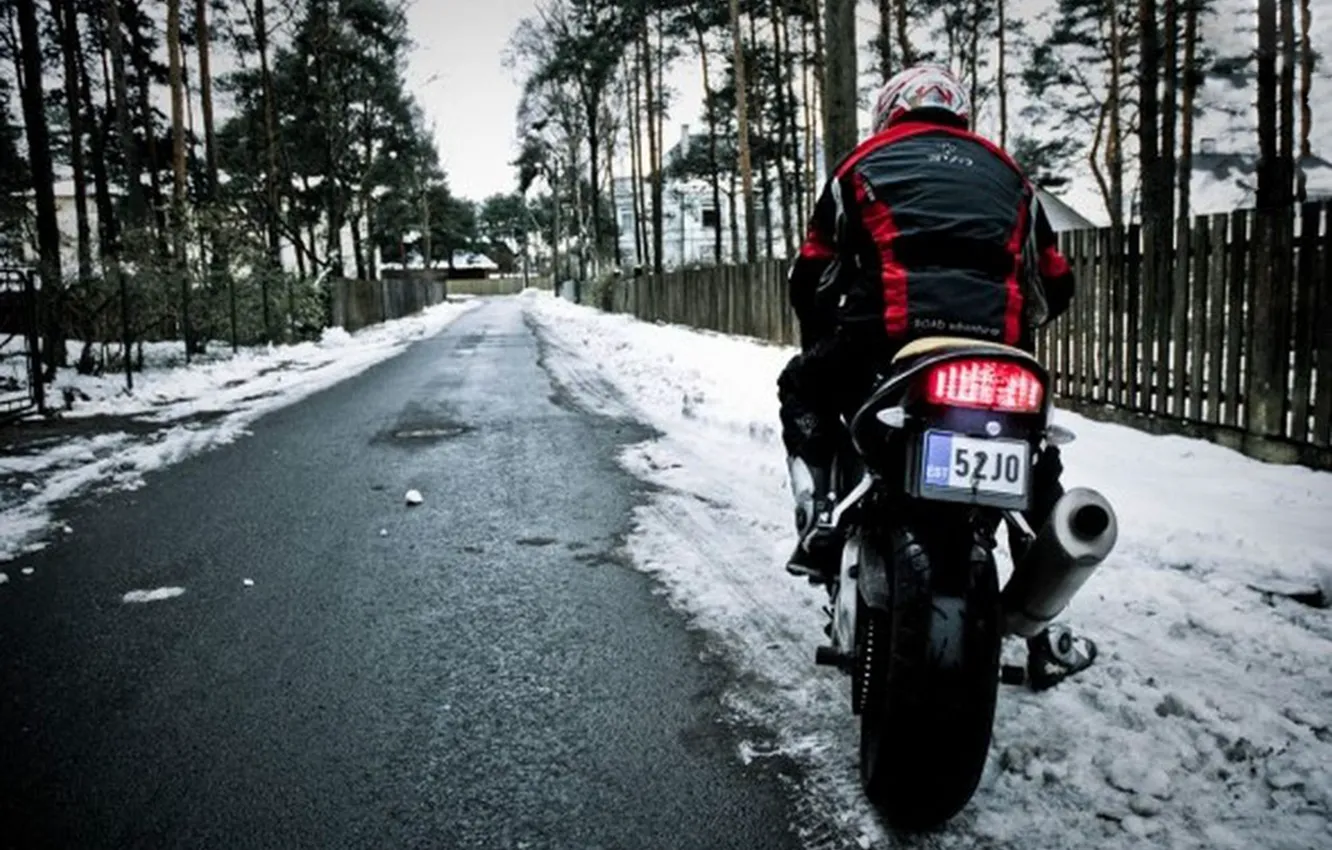 Photo wallpaper snow, happiness, Moto