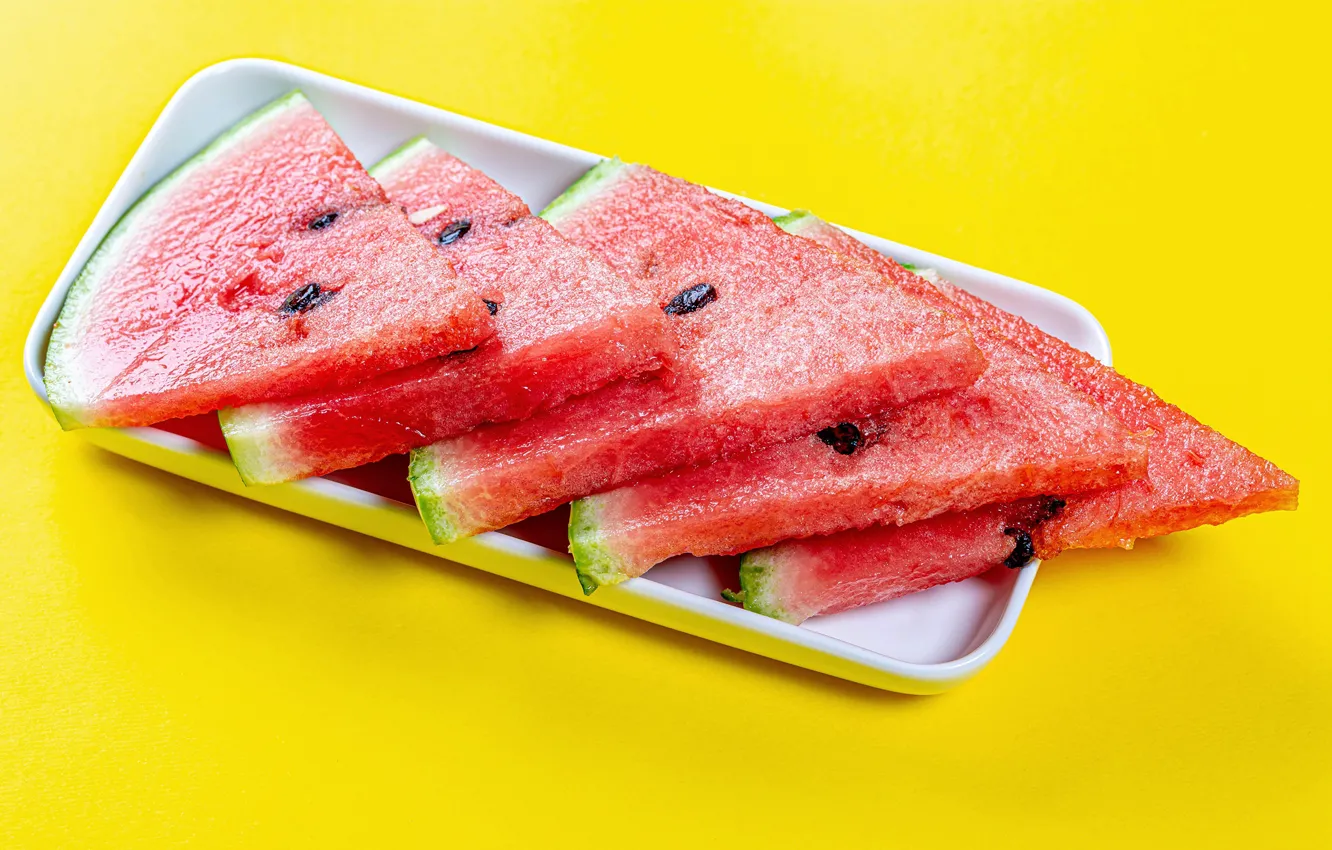 Photo wallpaper watermelon, slices, watermelons