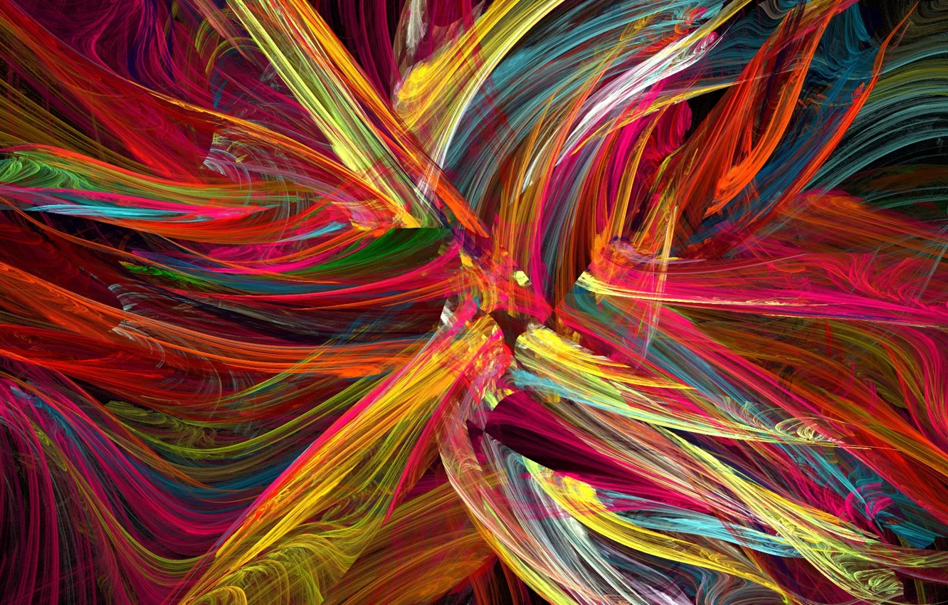 Photo wallpaper stars, the explosion, abstraction, background, Wallpaper, figure, fractal, chaos