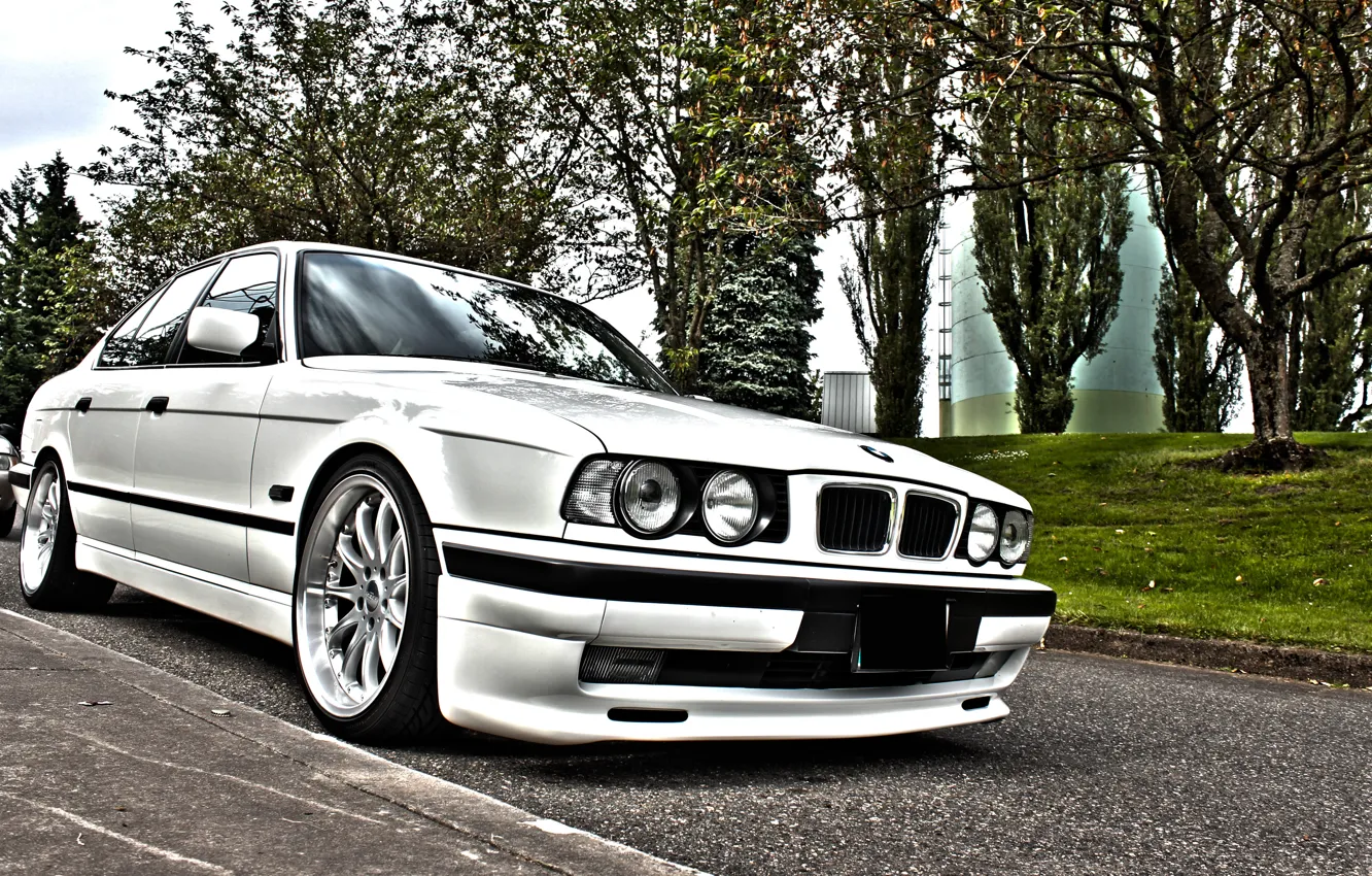 Photo wallpaper BMW, E34, 540