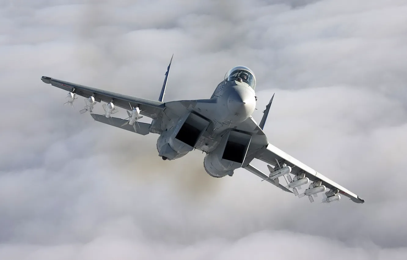 Photo wallpaper the plane, fighter, The MiG-35