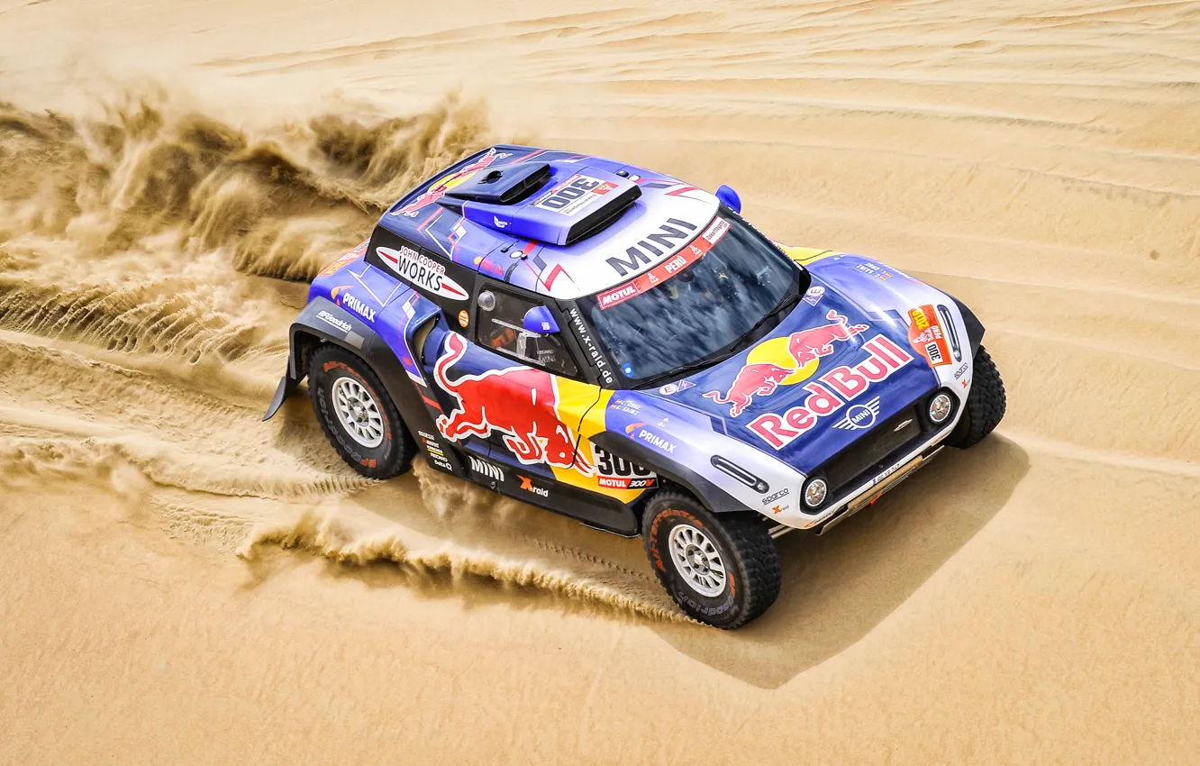 Photo wallpaper Sand, Auto, Mini, Sport, Desert, Machine, Car, 300