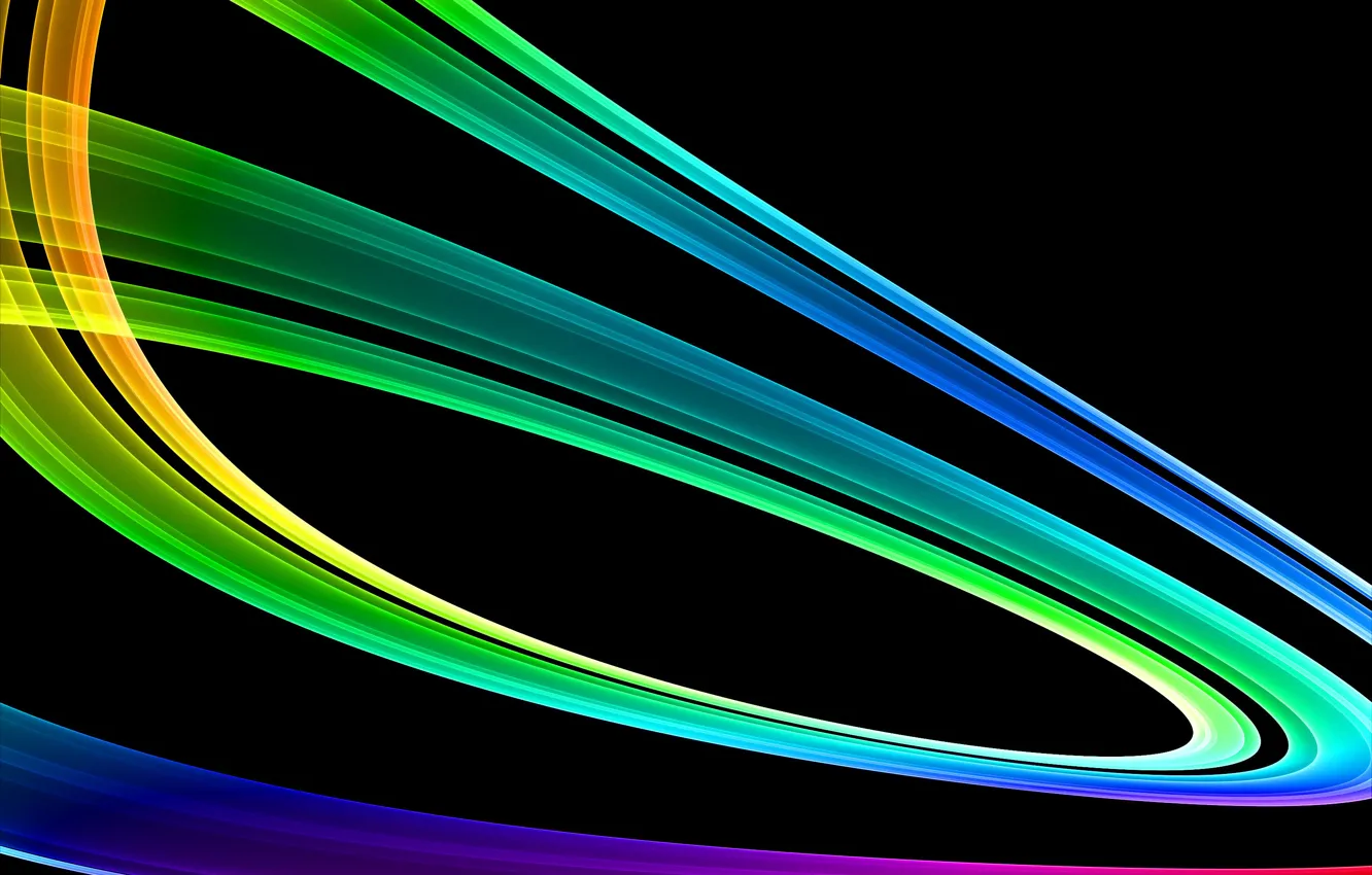 Photo wallpaper line, rainbow, vector, gradient