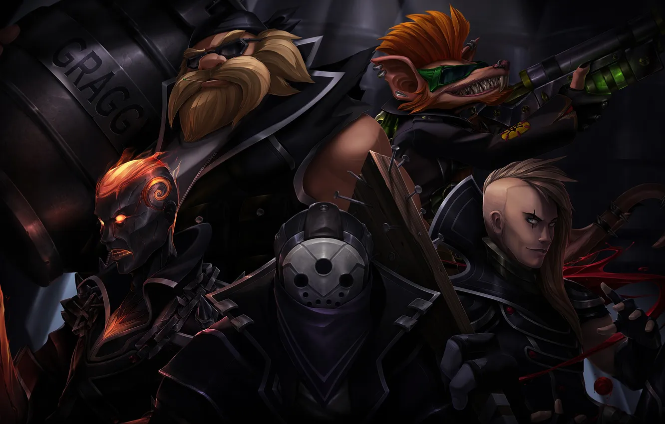 Photo wallpaper League of Legends, brand, LoL, Vladimir, Jax, Gragas, the Burning Vengeance, the Rabble Rouser