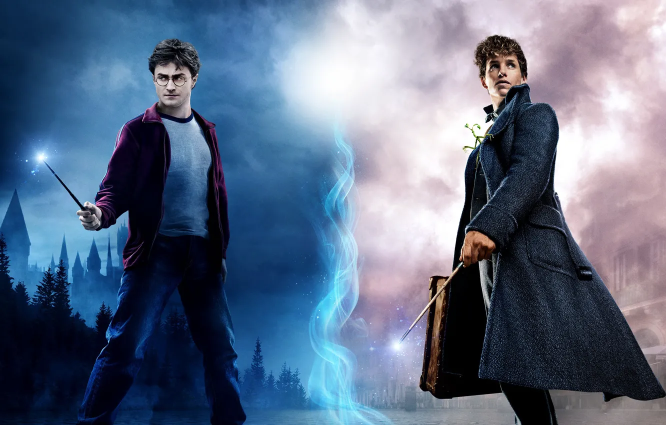 Photo wallpaper magic, magic, sticks, Harry Potter, poster, Daniel Radcliffe, Harry Potter, Daniel Radcliffe