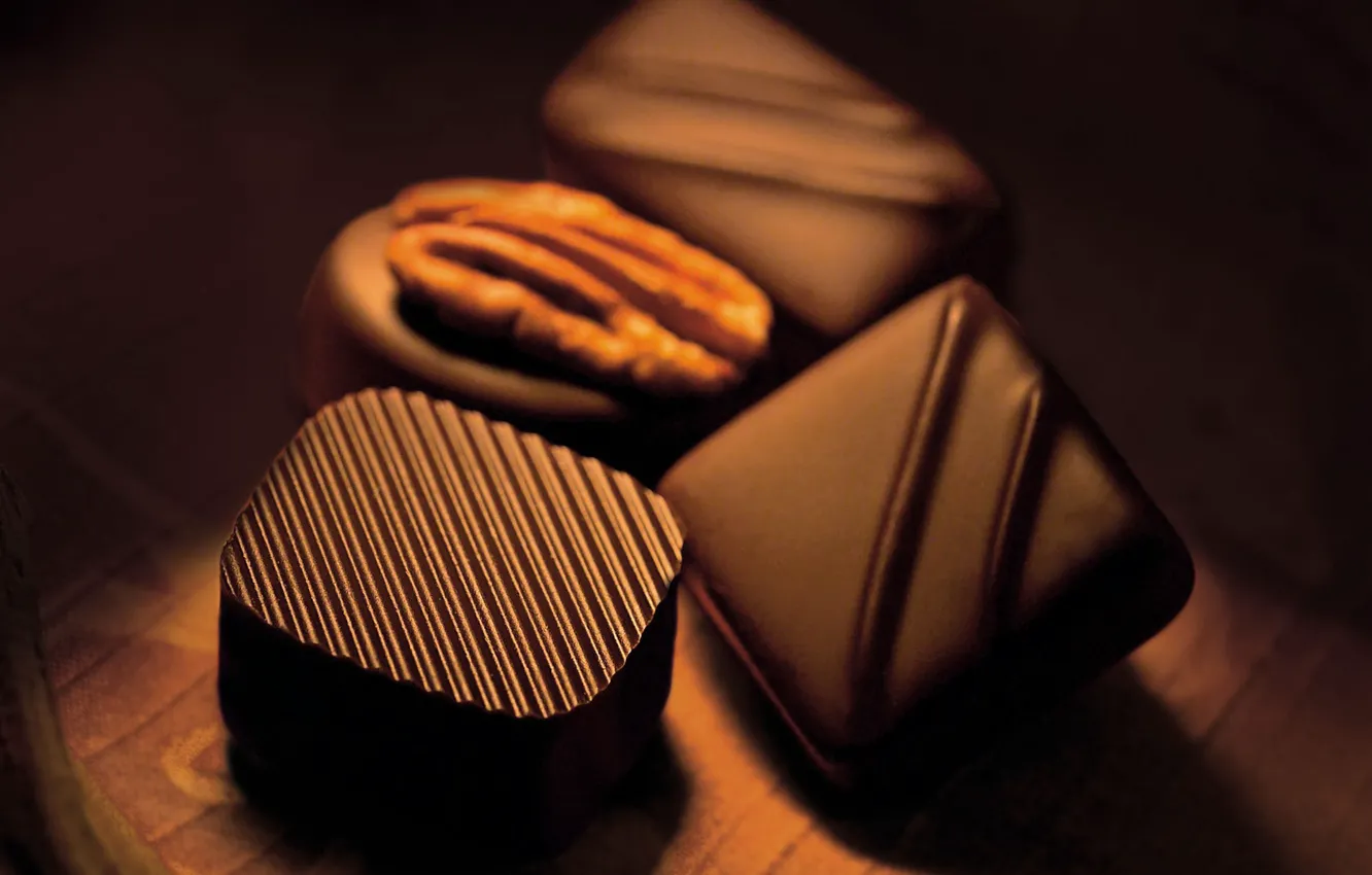 Photo wallpaper Chocolate, Candy, Dark