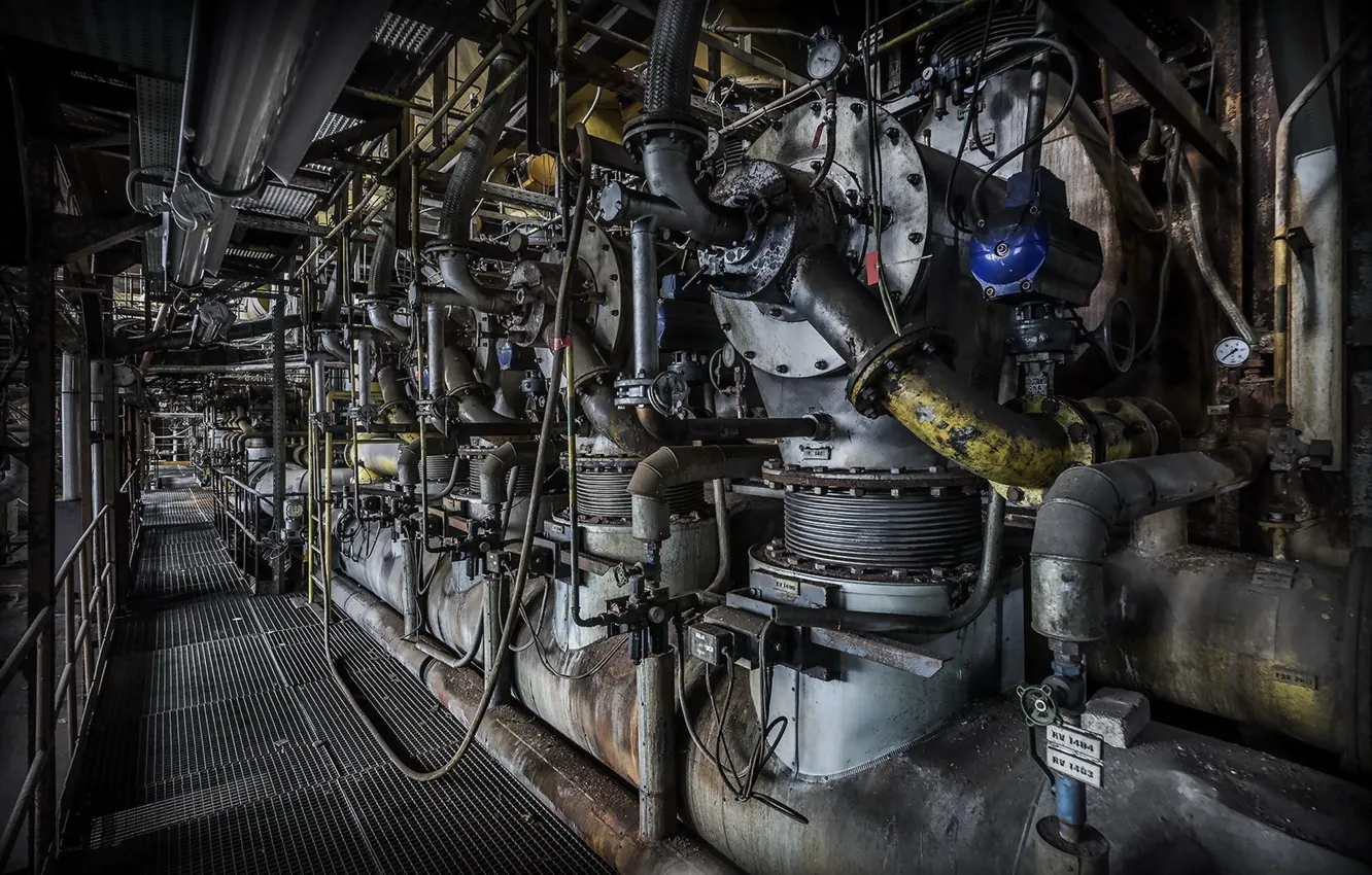 Photo wallpaper background, plant, factory