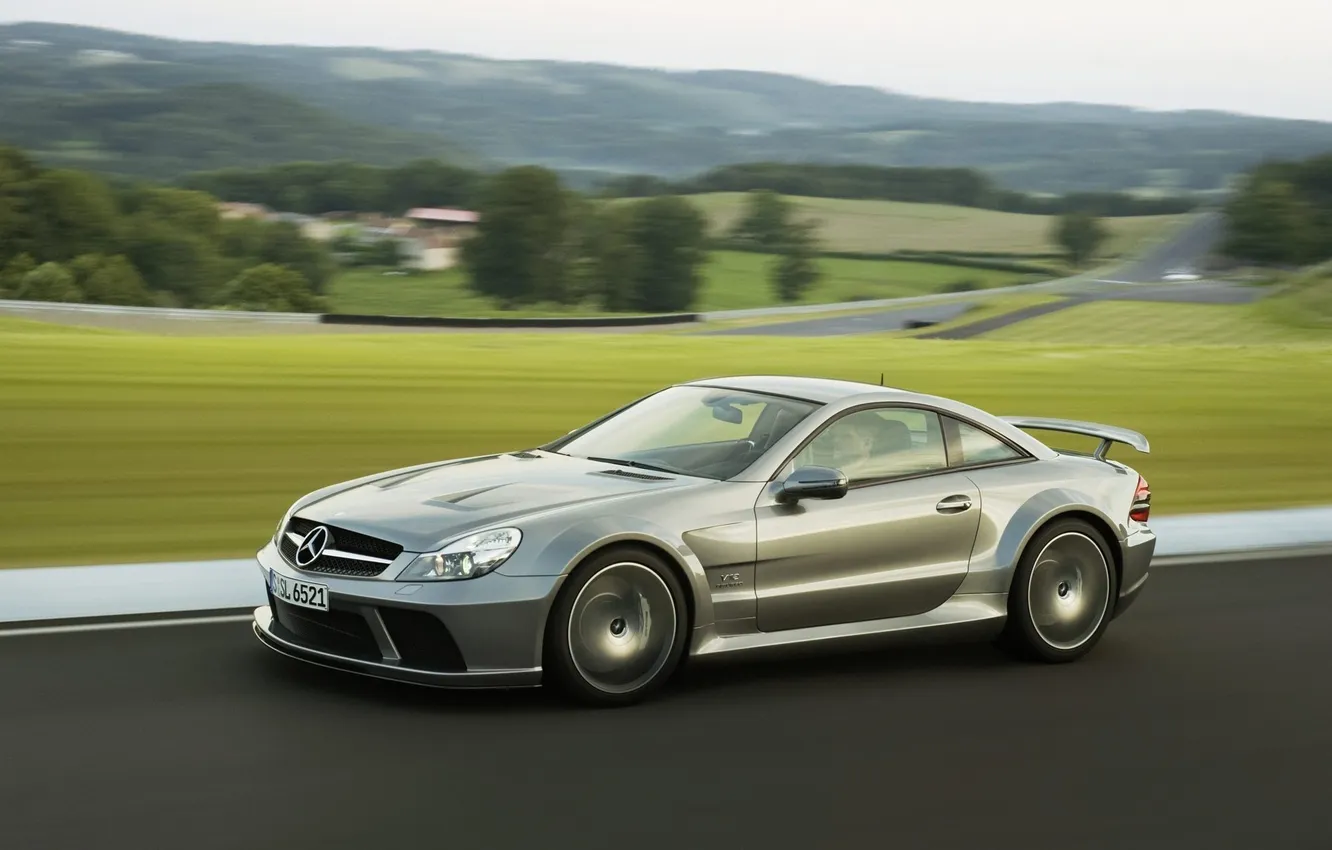 Photo wallpaper speed, blur, metallic, AMG, Black Series, SL 65