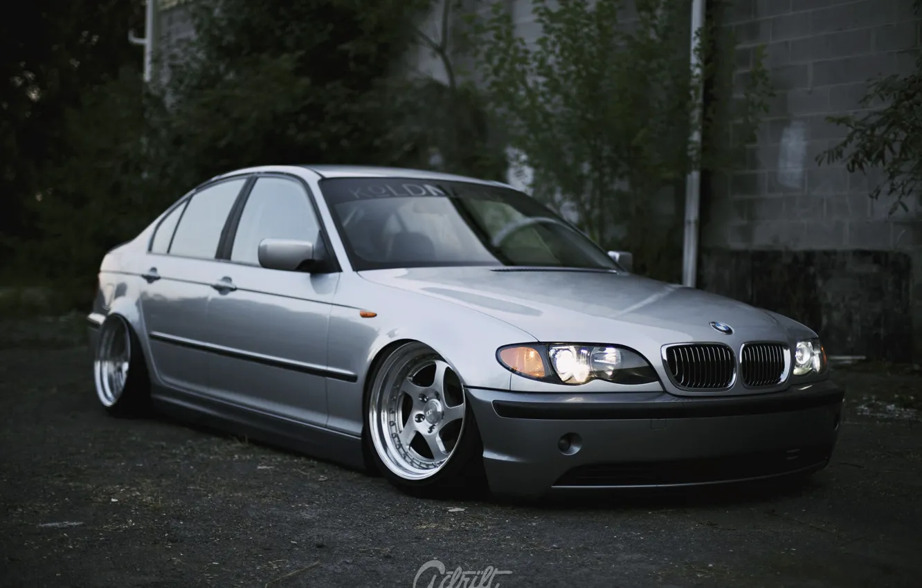 Photo wallpaper bmw, tuning, power, germany, low, stance, e46