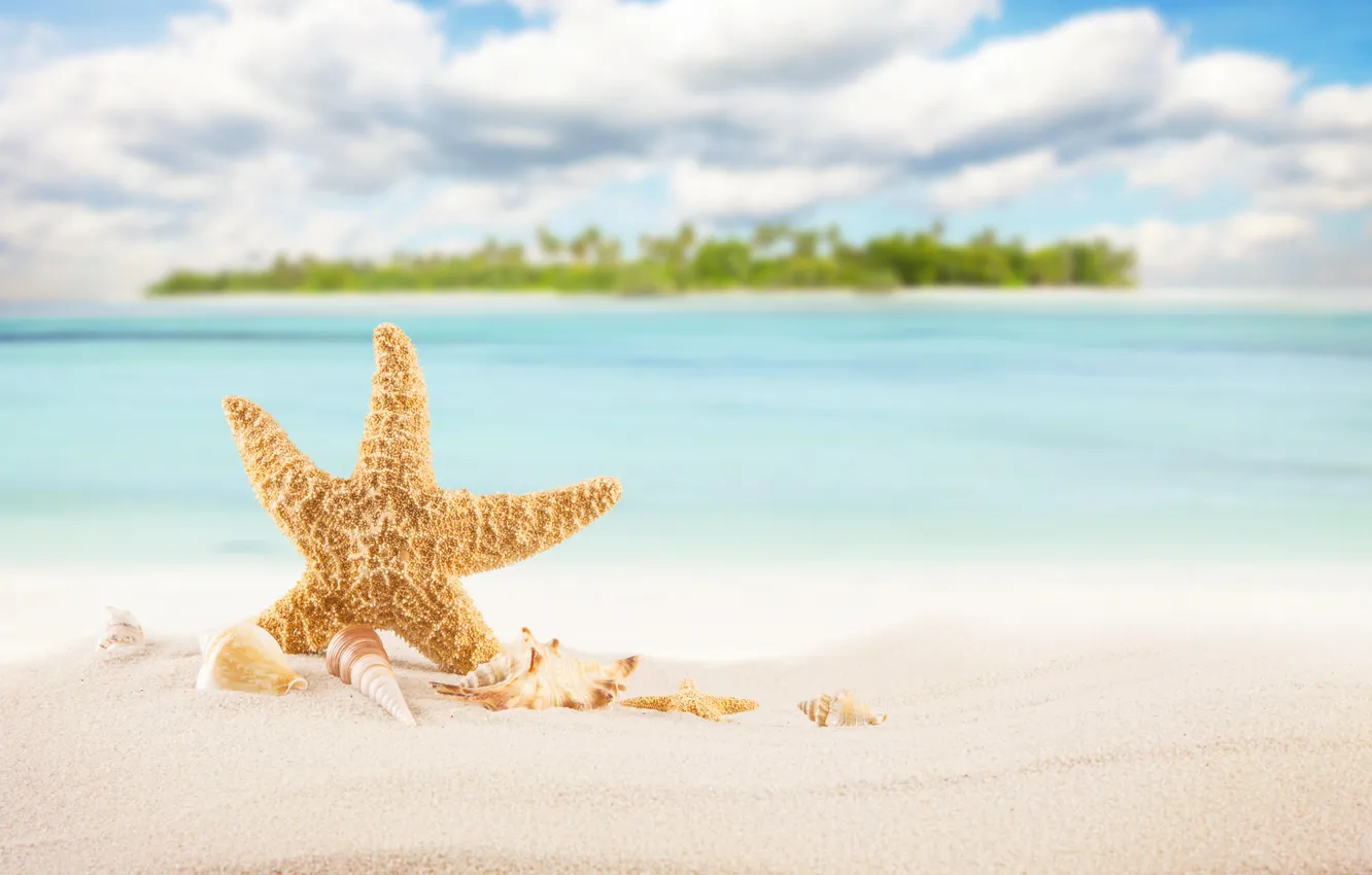 Photo wallpaper sand, sea, wave, beach, summer, the sky, stars, shore