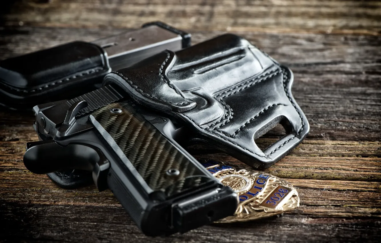 Photo wallpaper gun, weapons, police