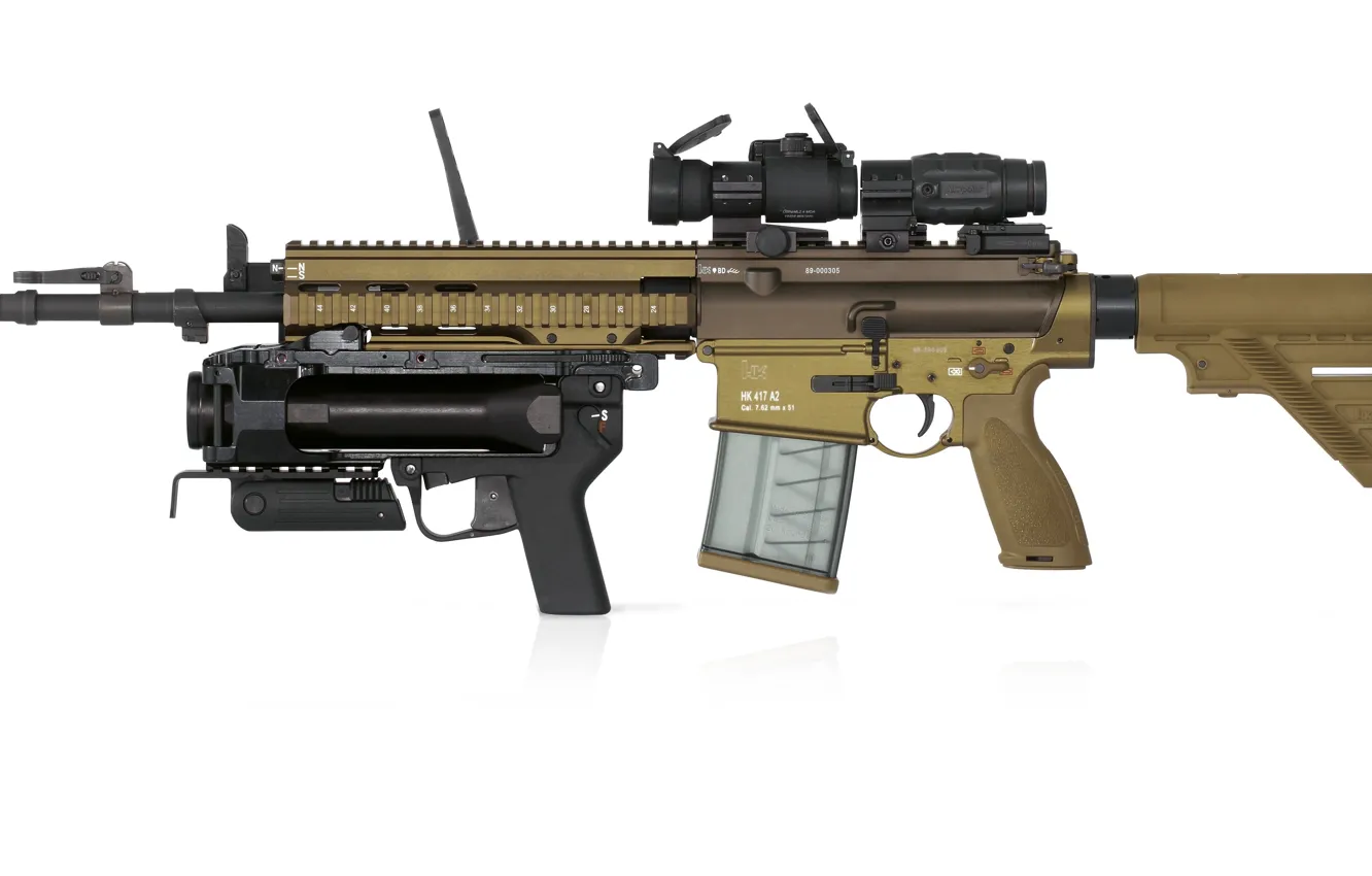 Photo wallpaper gun, weapon, NATO, rifle, Heckler &amp; Koch, 7.62 mm x 51, military use, charger transparent