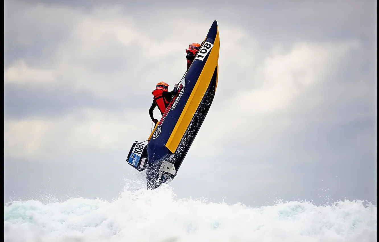 Photo wallpaper race, boat, speed