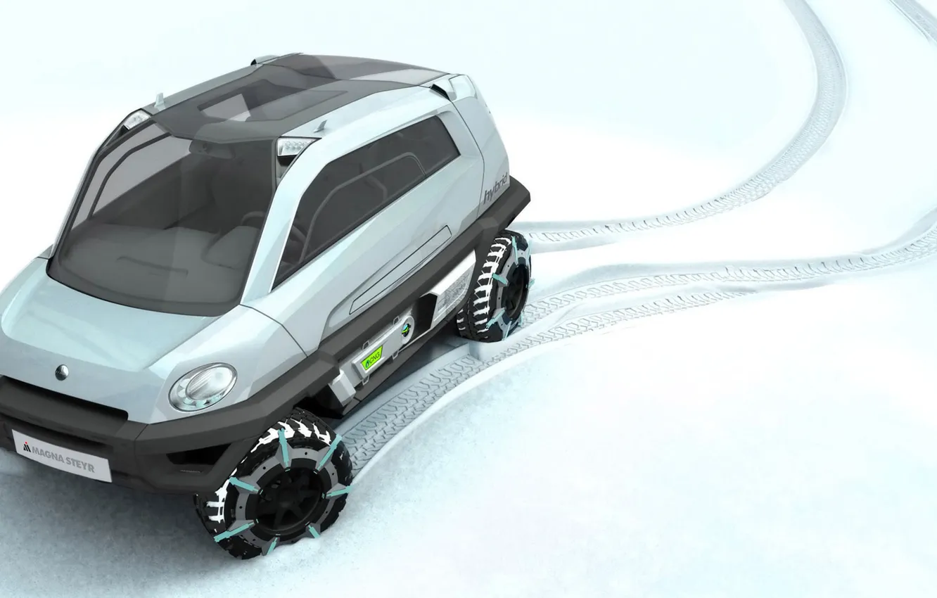 Photo wallpaper snowmobile, Mila, Magna Steyr, Alpin
