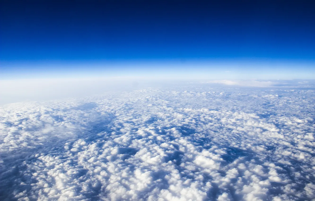 Photo wallpaper the sky, clouds, sky, clouds