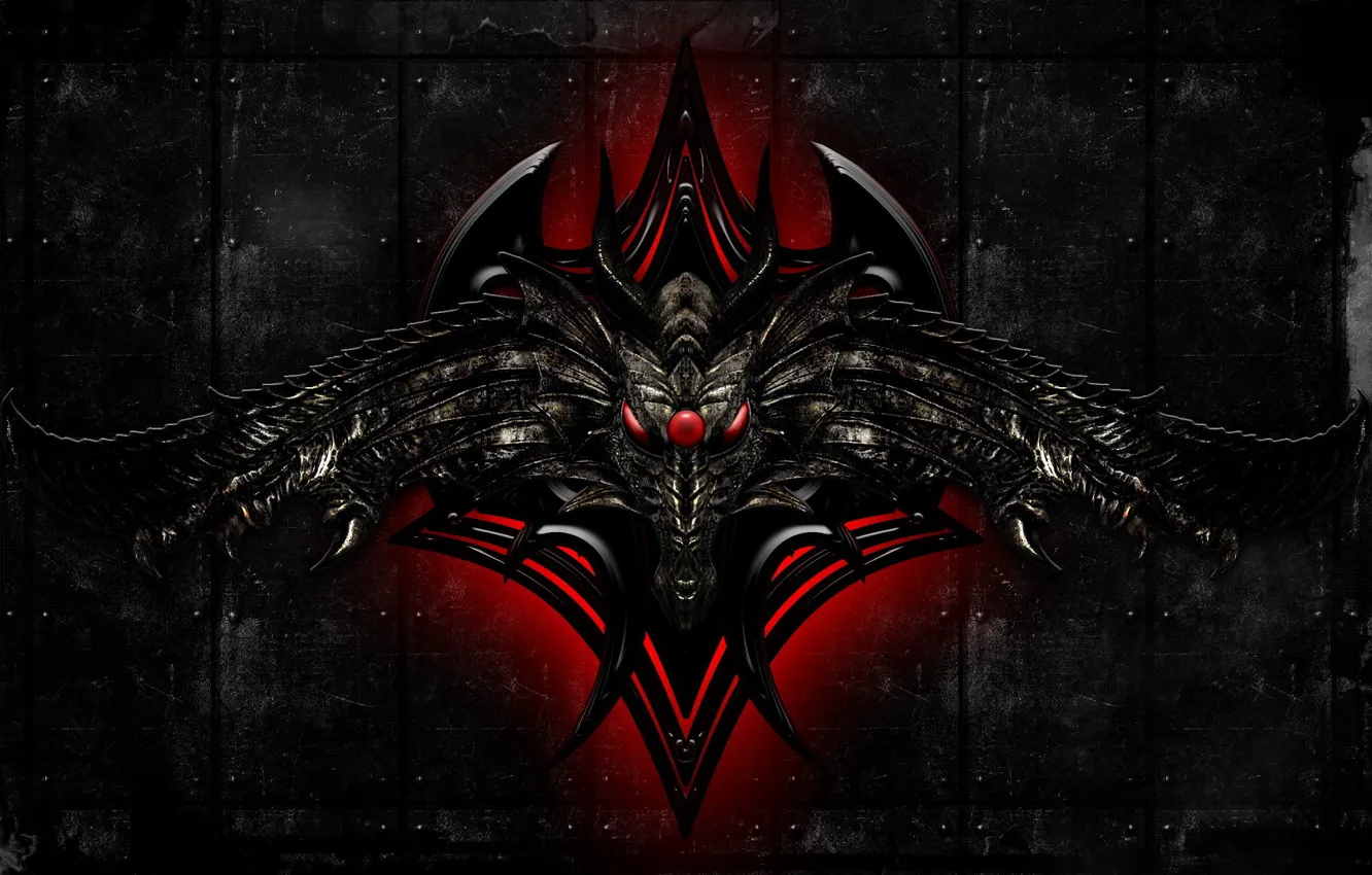 Photo wallpaper light, red, sign, texture