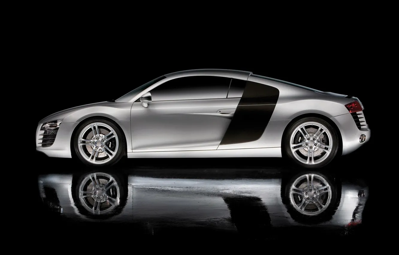 Photo wallpaper reflection, side, Audi r8