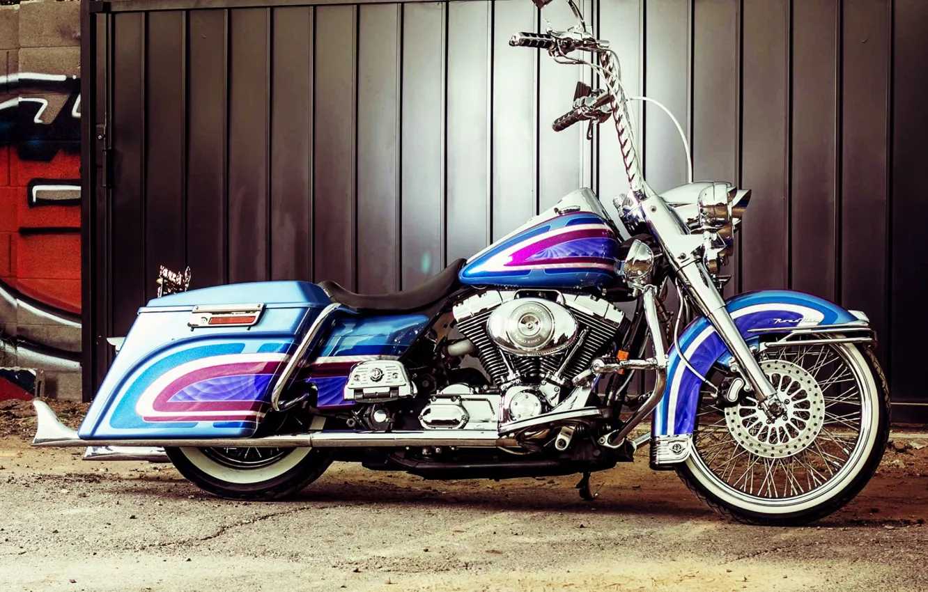 Photo wallpaper Harley-Davidson, Bagger, Custom bike