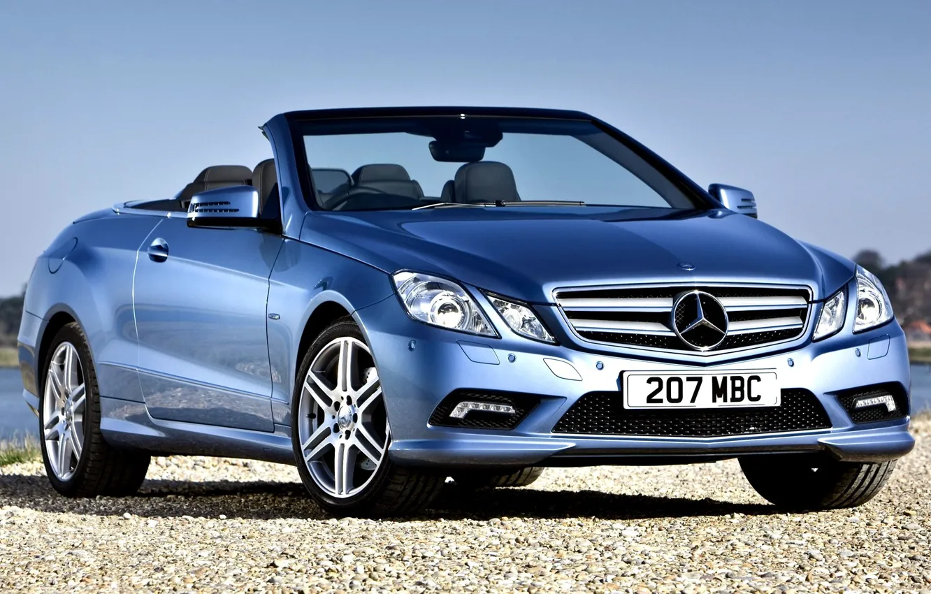 Photo wallpaper Sport, Machine, Mercedes, Blue, Mercedes, Benz, Car, Car