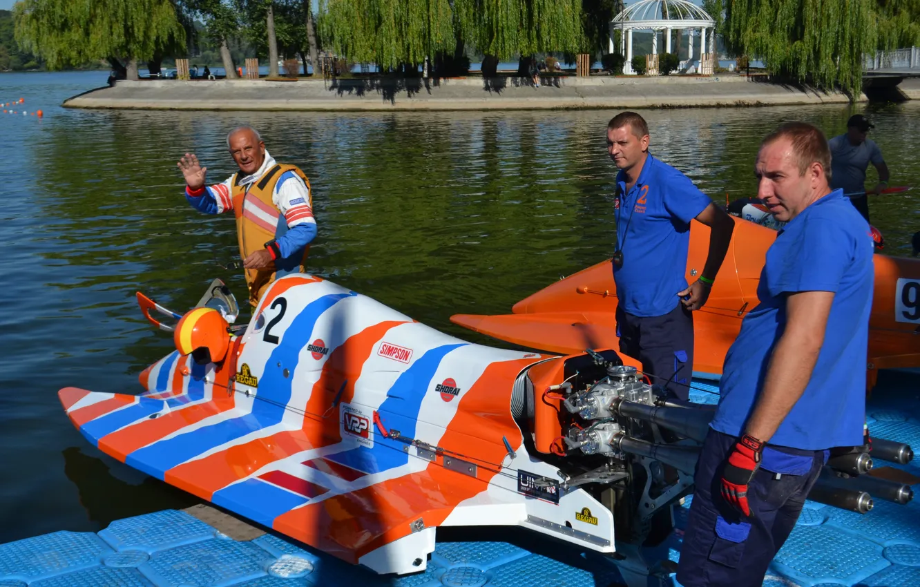 Photo wallpaper race, boat, speed