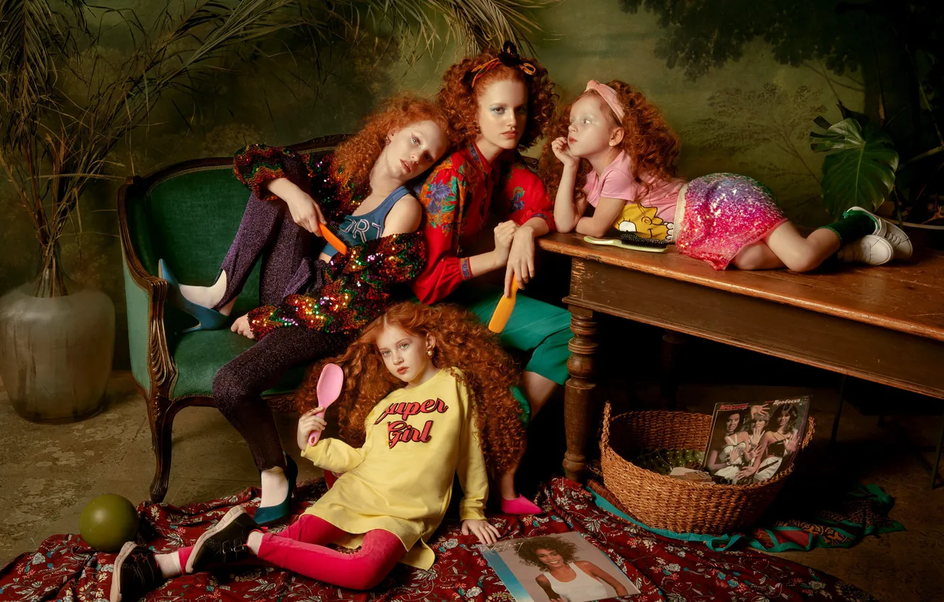 Photo wallpaper girls, red hair, PHOTO, MODEL, STASIA, THEONA, Production Designer: LILI ALEEVA, FLAMILKA