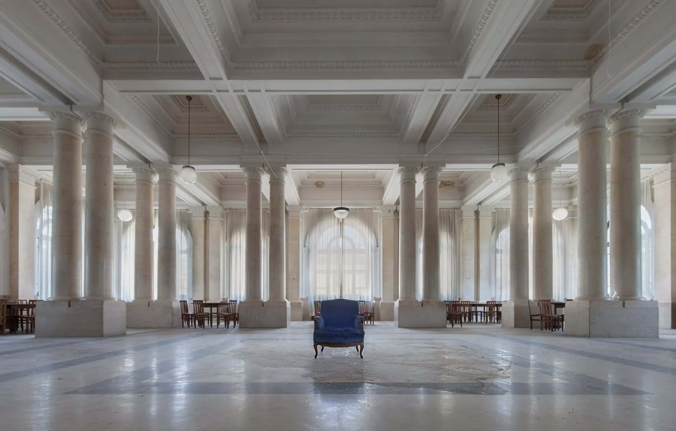 Photo wallpaper chair, hall, the throne