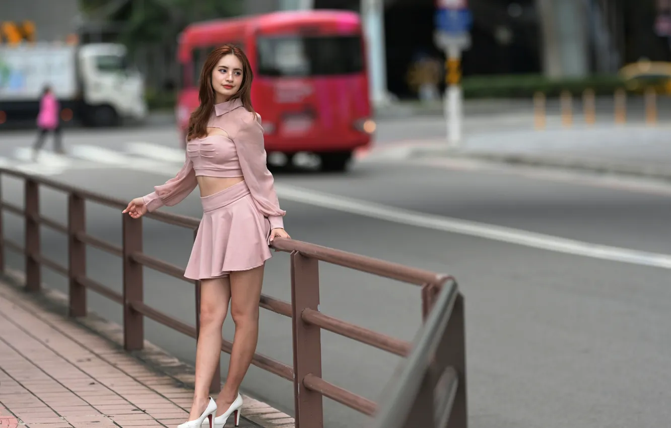 Photo wallpaper pose, legs, Asian