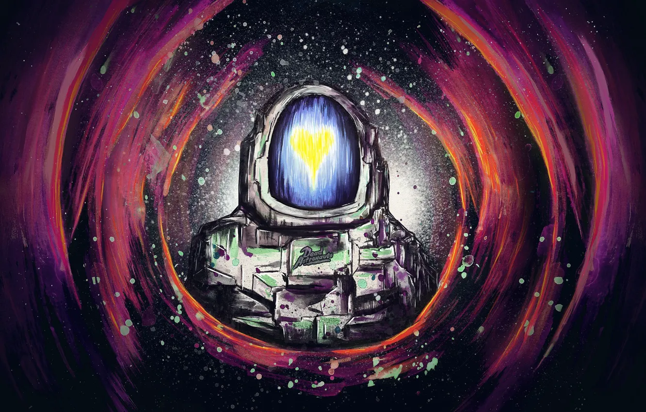 Photo wallpaper music, heart, group, art, dance, atronaut, Dead Astronauts