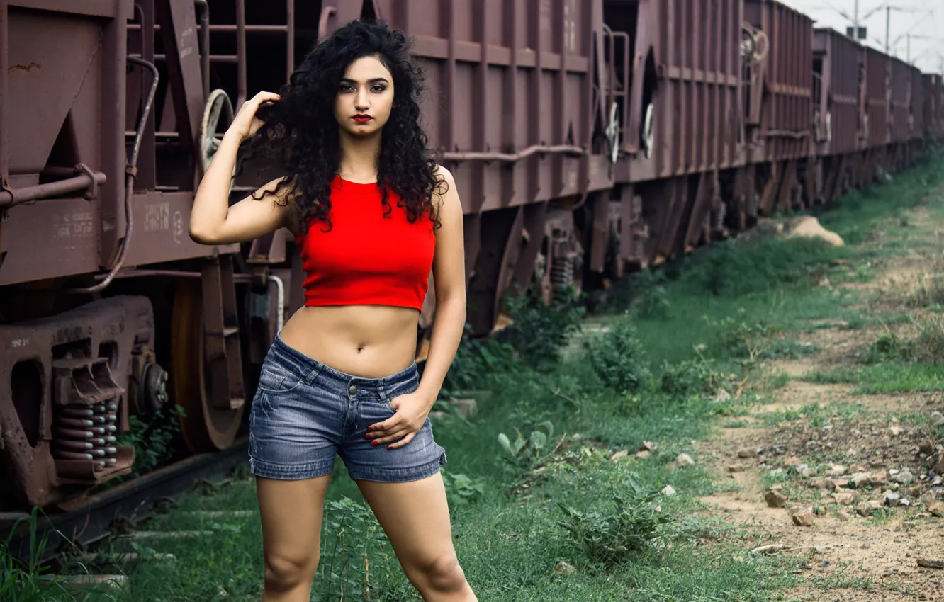 Photo wallpaper girl, hot, sexy, eyes, smile, beautiful, figure, model