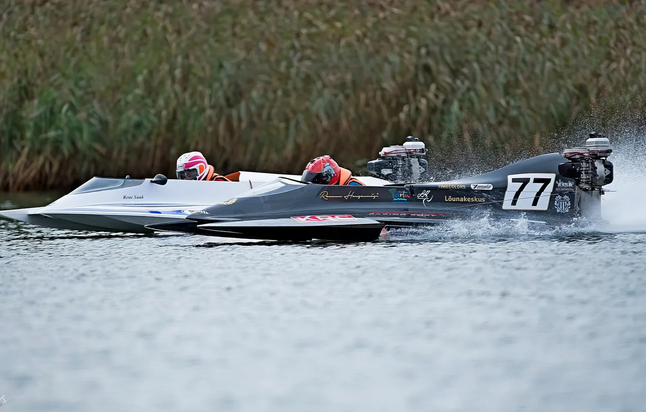 Photo wallpaper race, boat, speed