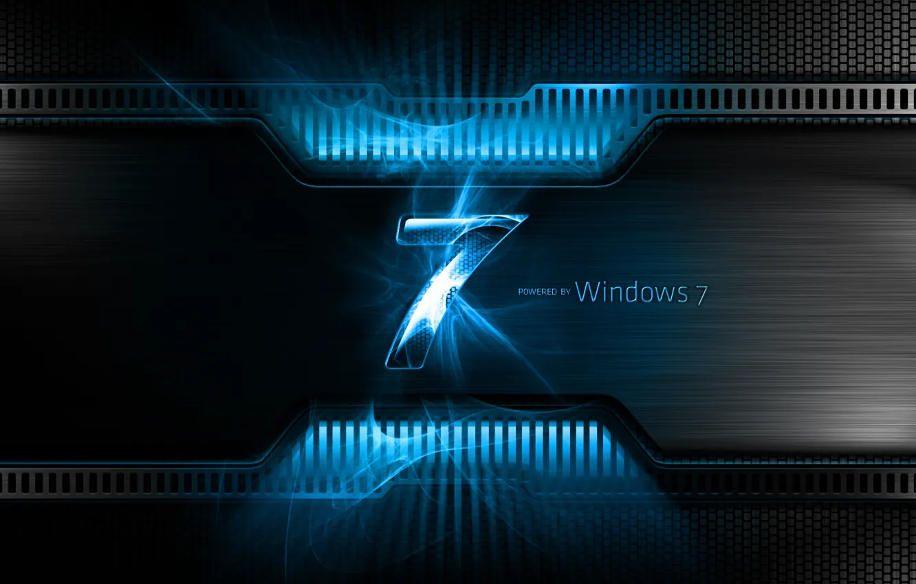 Photo wallpaper Windows 7, Seven, Blue, Windows Seven, Microsoft Windows
