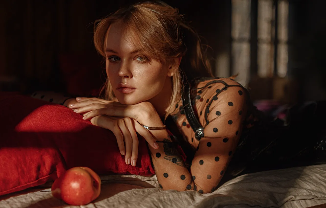 Photo wallpaper girl, close-up, model, beauty, George Chernyadev, Unmatched, Anastasia Shcheglova, Georgy Chernyadyev