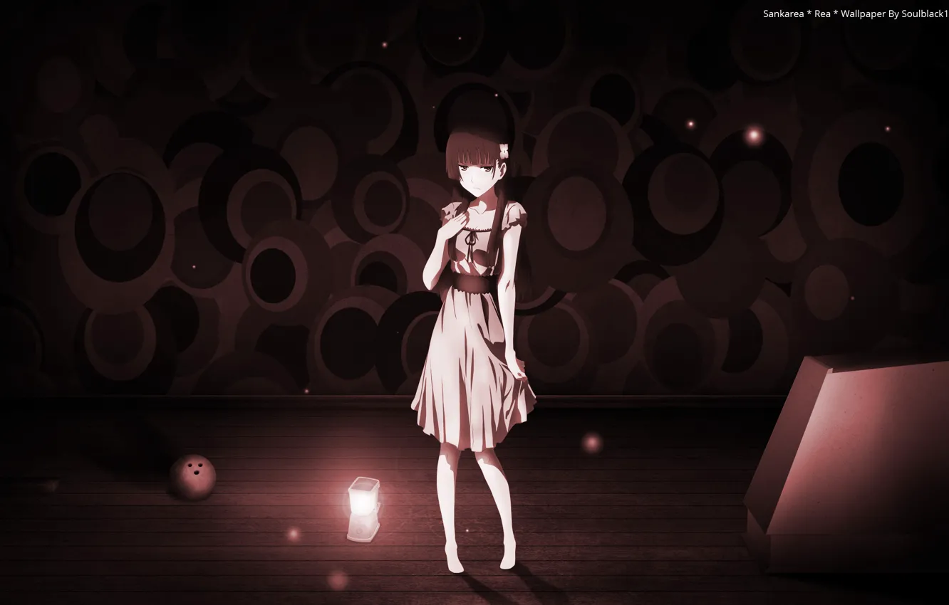 Photo wallpaper look, girl, lamp, dress, Anime, Sankarea, Sankarea