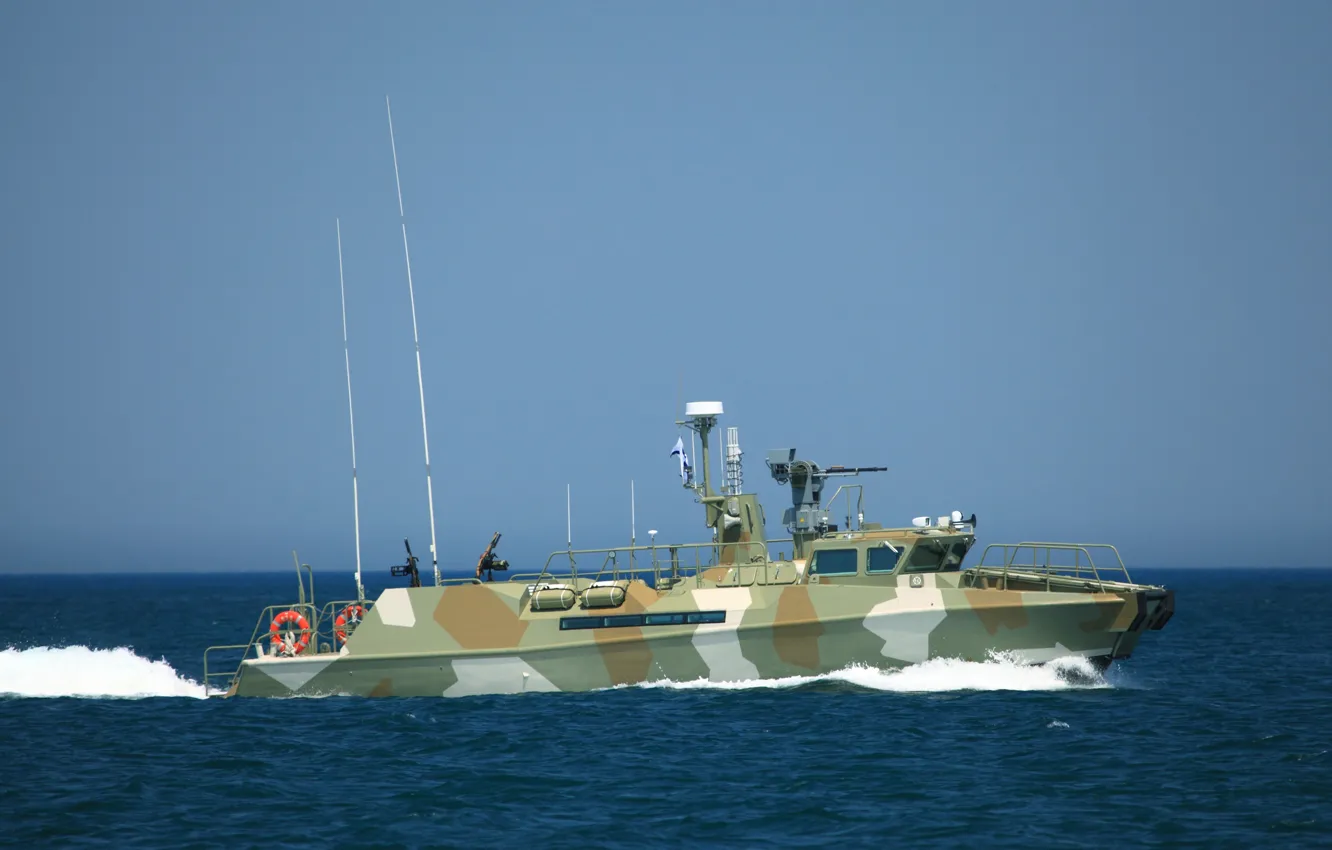 Photo wallpaper boat, Raptor, Navy, patrol