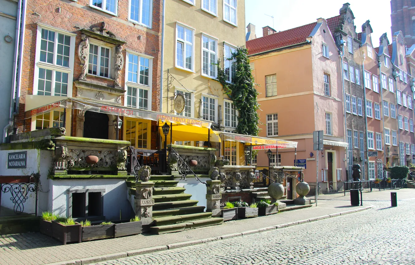 Photo wallpaper HISTORIC, Poland, Gdansk, street, building