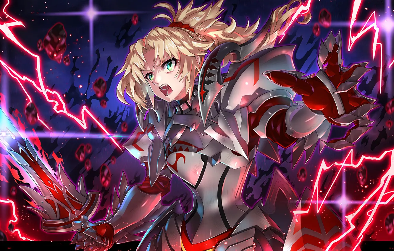 Photo wallpaper girl, armor, anime, art, Fate: Apocryphon