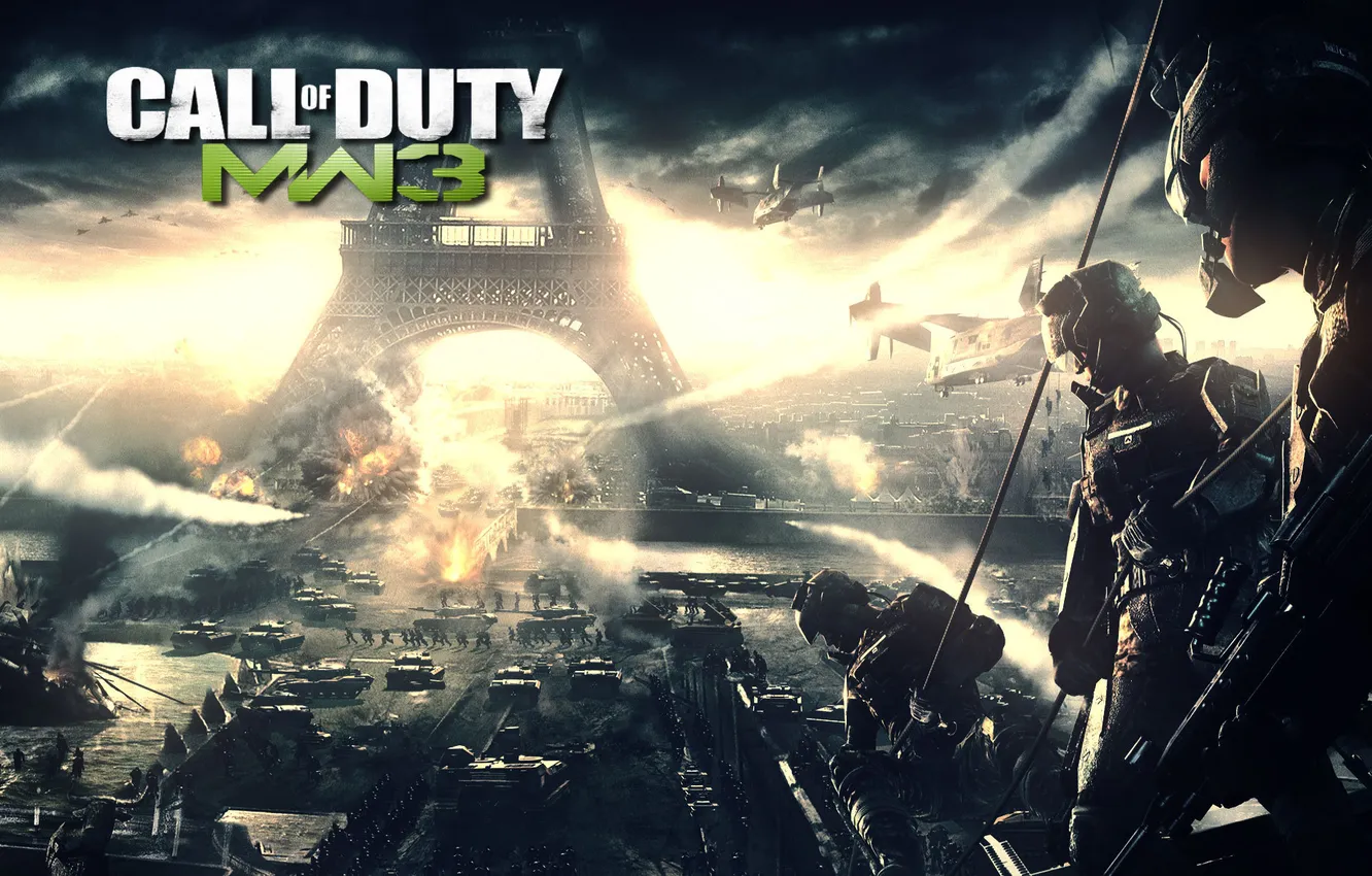 Photo wallpaper tank, Call of Duty, MW3