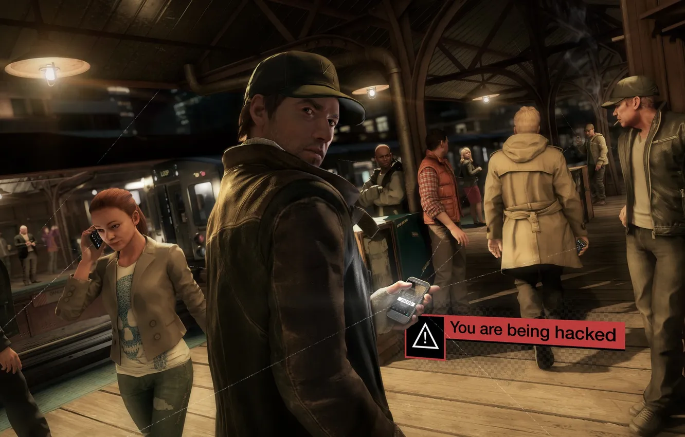Photo wallpaper look, street, Ubisoft, Watch Dogs, Aiden Pearce