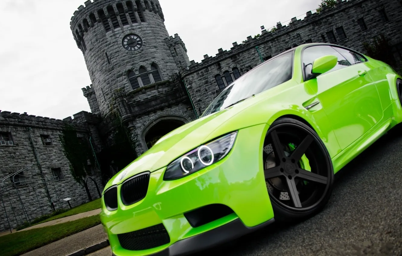 Photo wallpaper green, BMW, cars